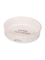 Pawsome Paws Boutique Set of 2 Pink/Blue Ceramic Pet Bowls - Image 3 of 5