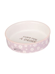 Pawsome Paws Boutique Set of 2 Pink/Blue Ceramic Pet Bowls - Image 4 of 5