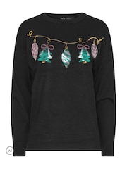 M&Co Petite Baubles Ziemassvētku rotājumu džemperis - Attēls 4 no 6