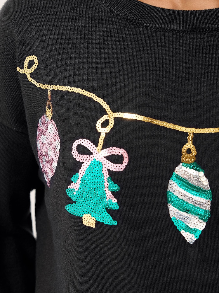 M&Co Petite Baubles Ziemassvētku rotājumu džemperis - Attēls 6 no 6