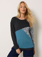 M&Co Green Animal Print Jumper - Image 1 of 6