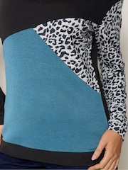 M&Co Green Animal Print Jumper - Image 4 of 6
