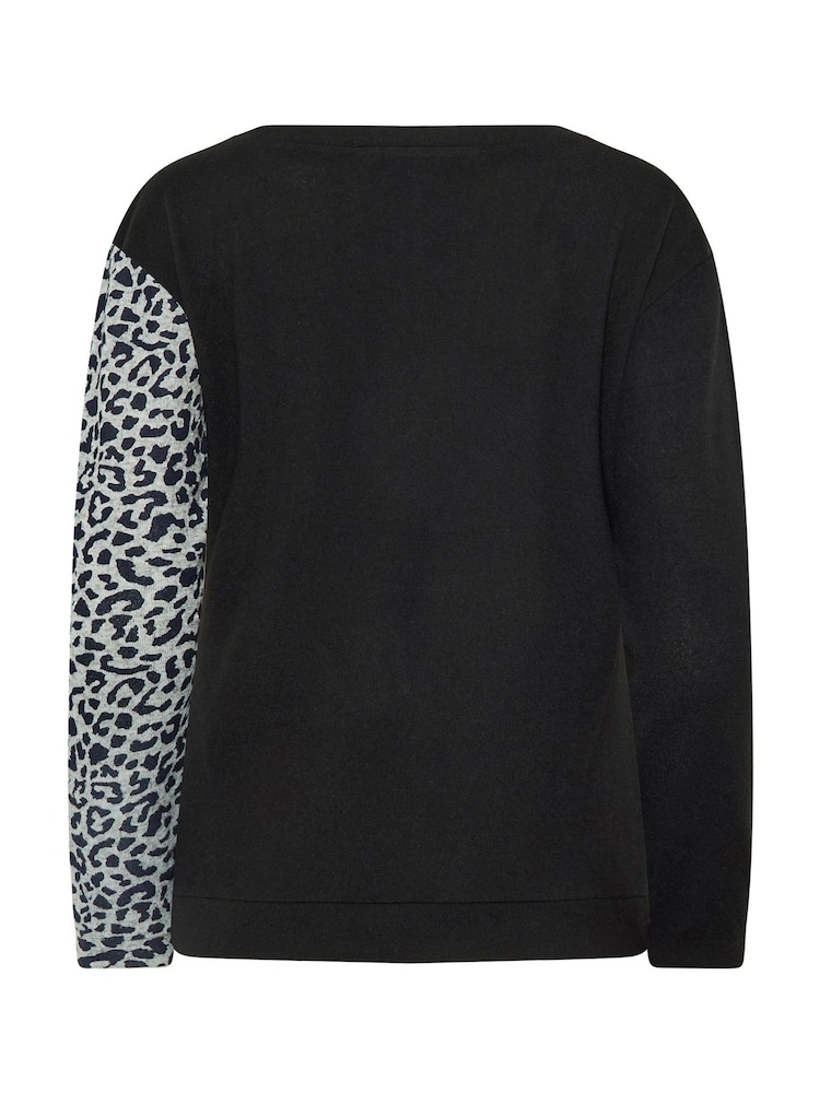 M&Co Green Animal Print Jumper - Image 6 of 6