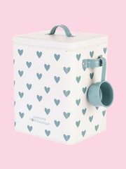 Pawsome Paws Boutique Teal Green Pet Food Storage Tin With Scoop - Image 2 of 4