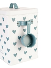 Pawsome Paws Boutique Teal Green Pet Food Storage Tin With Scoop - Image 4 of 4
