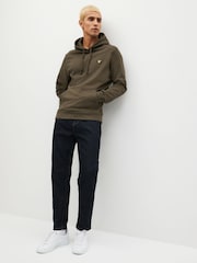 Lyle & Scott Olive Green Pullover Hoodie - Image 3 of 4