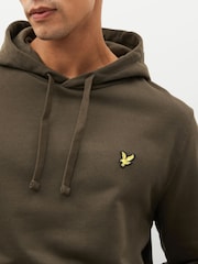 Lyle & Scott Olive Green Pullover Hoodie - Image 4 of 4