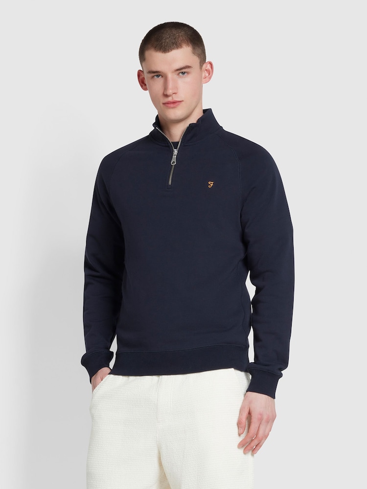 Farah Jim Quarter Zip Sweatshirt - Image 2 of 5