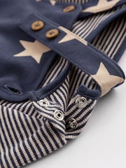 Navy Blue Star Jersey Baby Dungarees And Bodysuit (0mths-2yrs) - Image 6 of 10