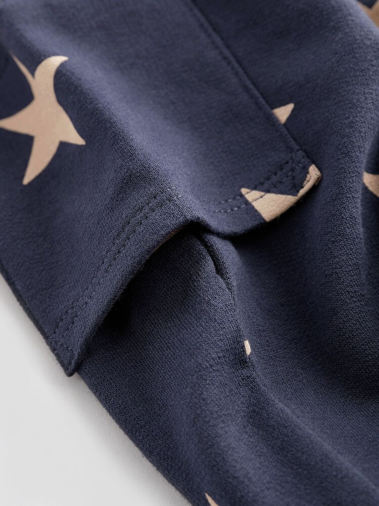 Navy Blue Star Jersey Baby Dungarees And Bodysuit (0mths-2yrs) - Image 7 of 10