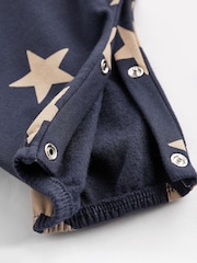 Navy Blue Star Jersey Baby Dungarees And Bodysuit (0mths-2yrs) - Image 8 of 10