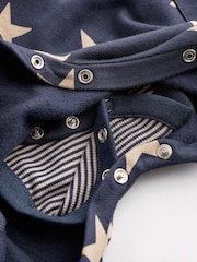Navy Blue Star Jersey Baby Dungarees And Bodysuit (0mths-2yrs) - Image 9 of 10