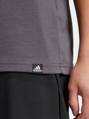 adidas Khaki Green Kids Sportswear 100% Cotton Camo Linear Graphic T-Shirt - Image 5 of 11