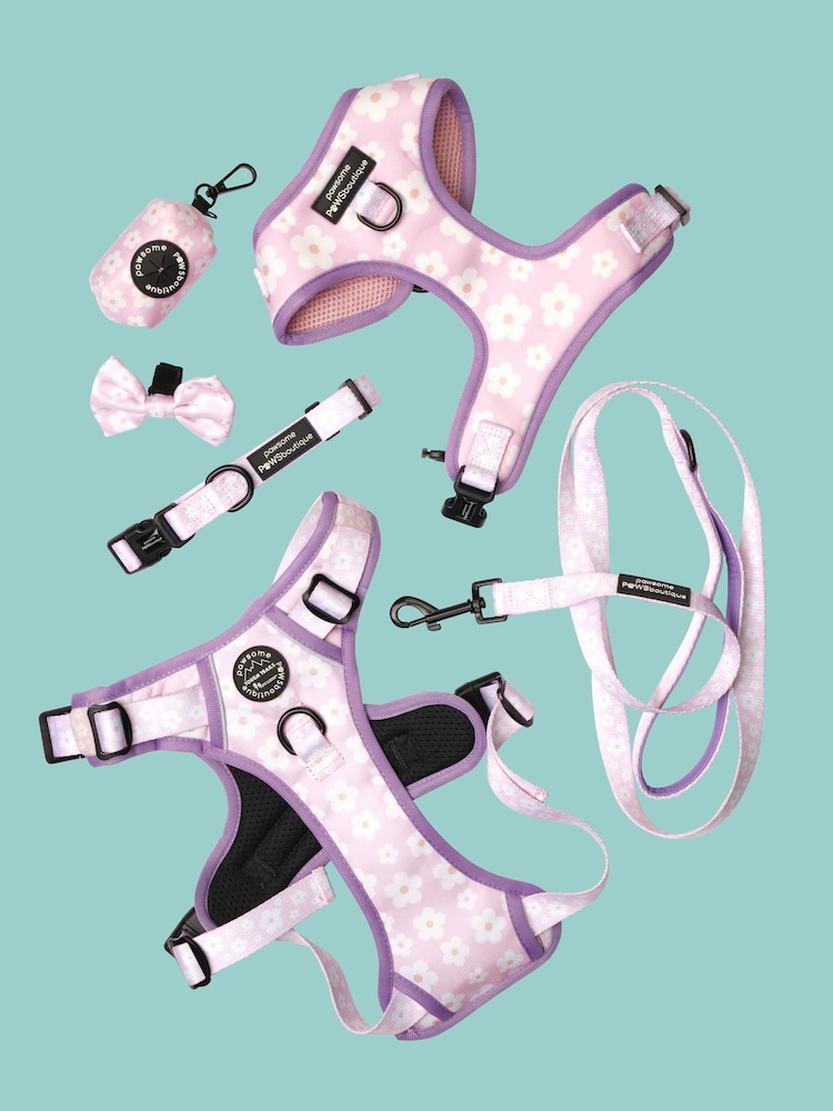 Pawsome Paws Boutique Pale Pink Tough Trails Dog Harness - Image 2 of 4
