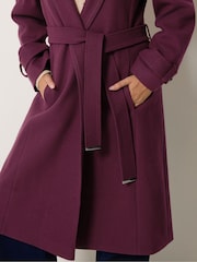 пальто с поясом M&co Glam - Изображение 4 6