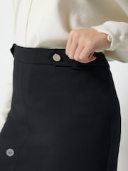 M&Co Black Tab Detail Scuba Pencil Skirt - Image 4 of 6