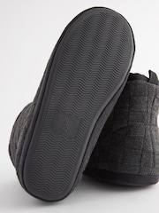 Black Chunky Knit Slipper Boots - Image 5 of 5