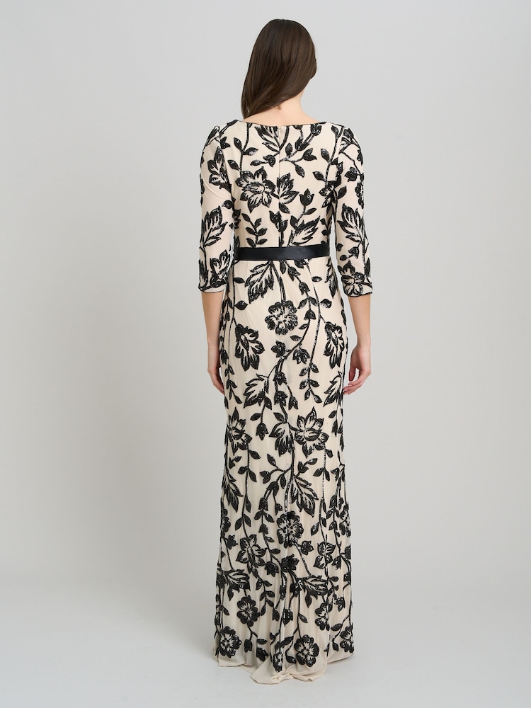 Gina Bacconi Murphy Embroidered Sequin Maxi Dress - Bild 2 von 7