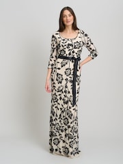 Gina Bacconi Murphy Embroidered Sequin Maxi Dress - Bild 3 von 7