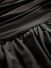 Black Mesh Multiway Bridesmaid Wedding Maxi Dress - Image 9 of 9