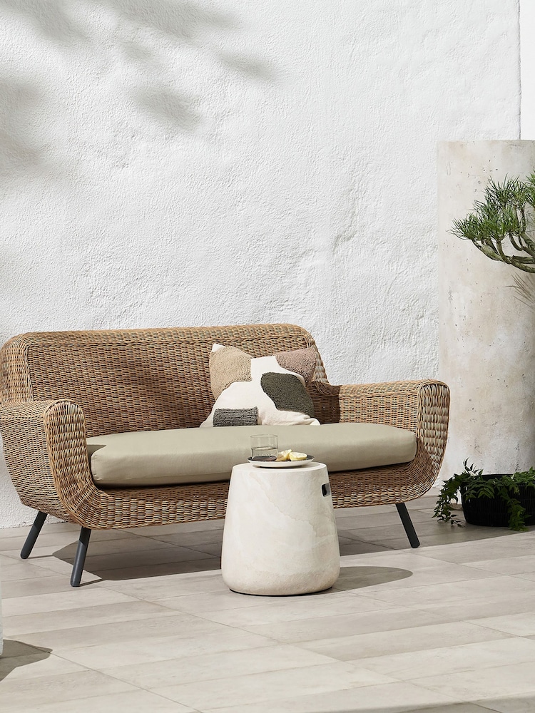MADE.COM Natural Jonah Garden 2 Seater Sofa Polyrattan - Image 1 of 7