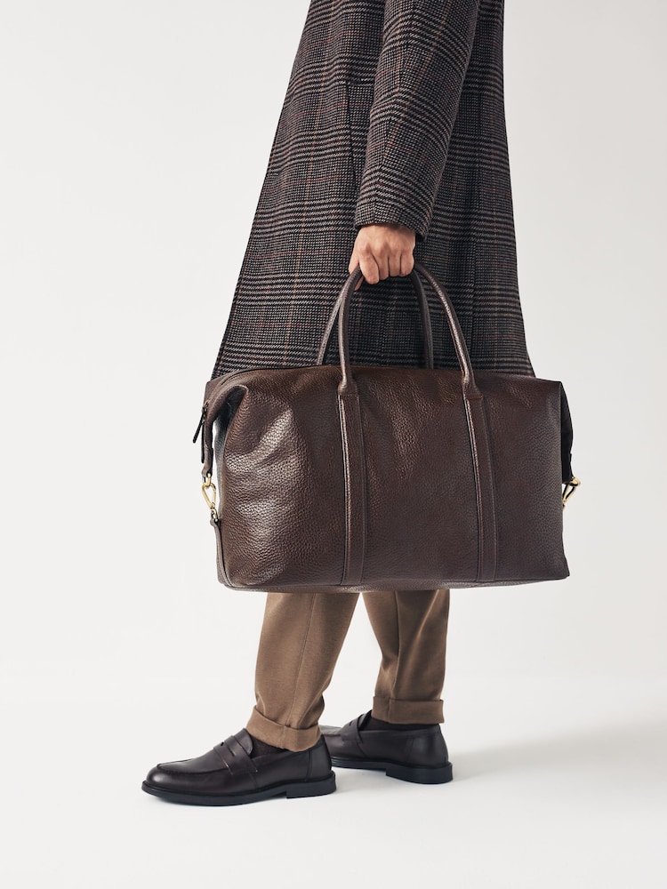 Brown Leather Holdall Bag - Image 1 of 13