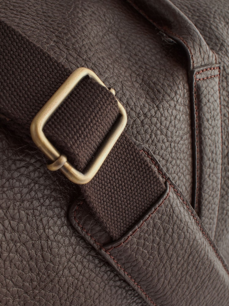 Brown Leather Holdall Bag - Image 13 of 13