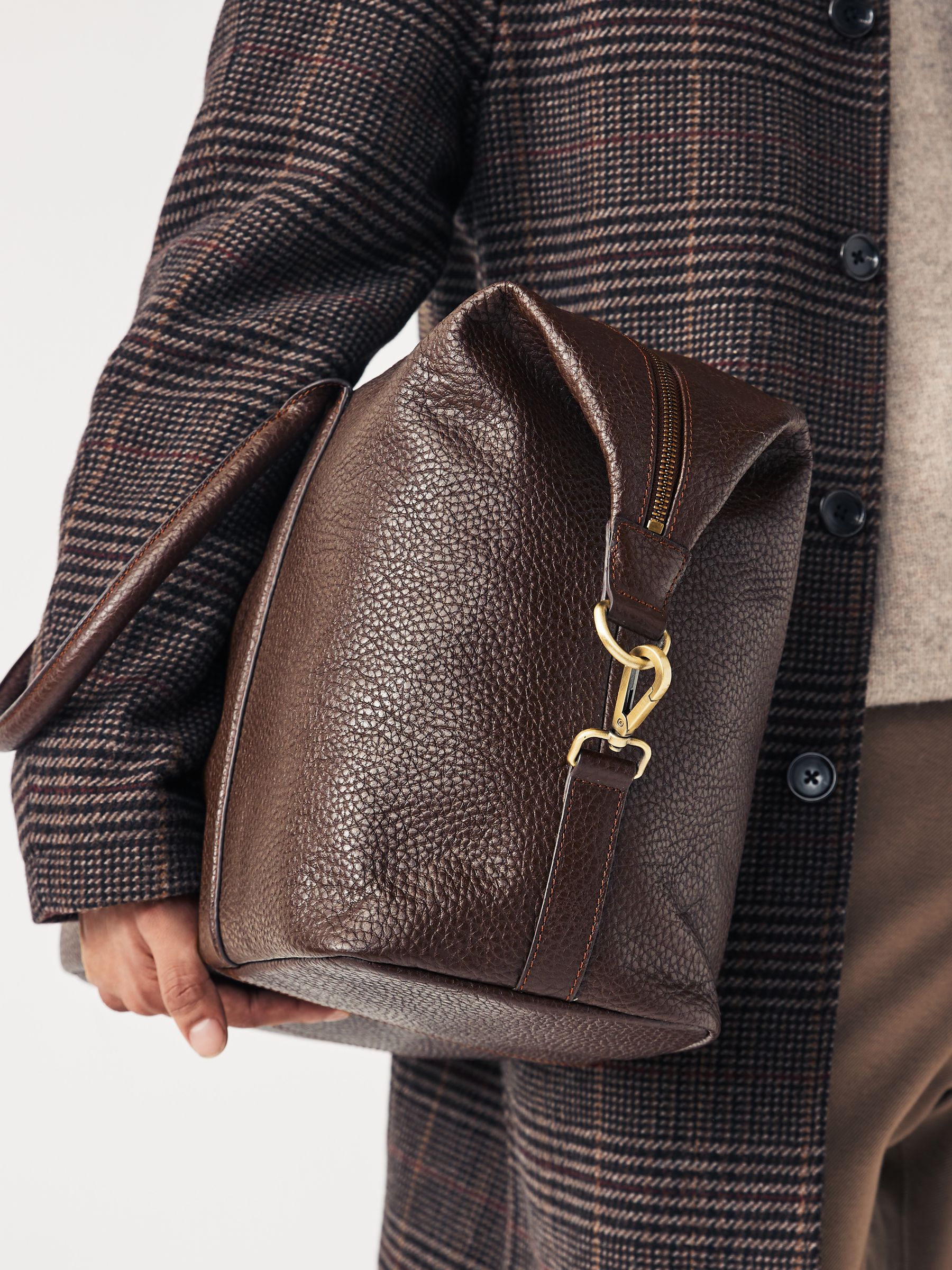 Buy Brown Leather Holdall from Next Netherlands
