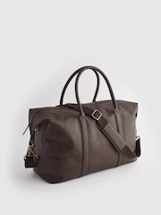 Brown Leather Holdall Bag - Image 6 of 13