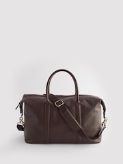 Brown Leather Holdall Bag - Image 7 of 13