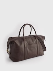 Brown Leather Holdall Bag - Image 8 of 13