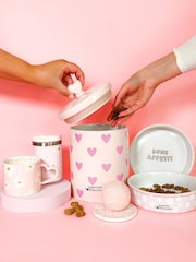 Pawsome Paws Boutique Pink Ceramic Pet Treat Jar - Image 1 of 5