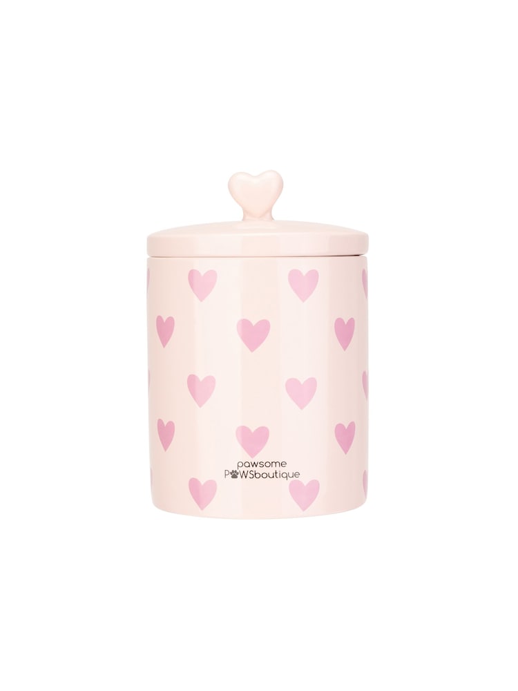 Pawsome Paws Boutique Pink Ceramic Pet Treat Jar - Image 2 of 5