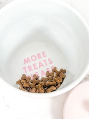 Pawsome Paws Boutique Pink Ceramic Pet Treat Jar - Image 4 of 5