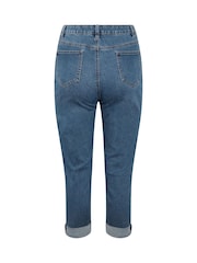 M&Co Midwash Blue Cropped Boyfriend Jeans - Image 5 of 5