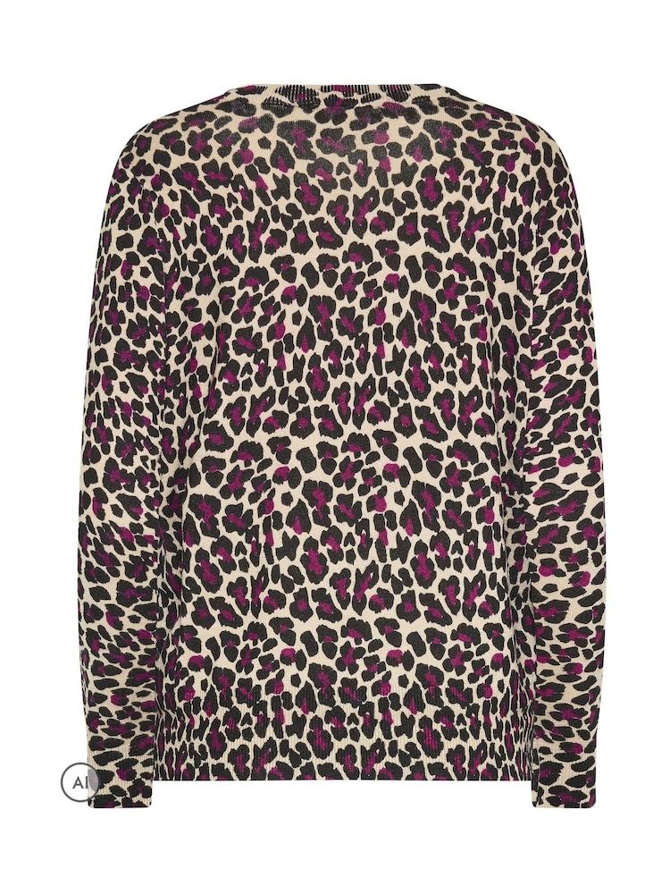 M&Co Natural Petite Animal Printed Jumper - Image 6 of 6 M&Co Natural Petite Animal Printed Jumper - Image 6 of 6