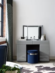 Grey Sloane Glass Collection Luxe Console Dressing Table - Image 1 of 6