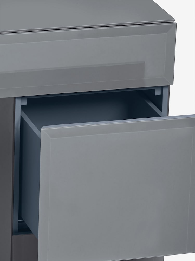 Grey Sloane Glass Collection Luxe Console Dressing Table - Image 6 of 6