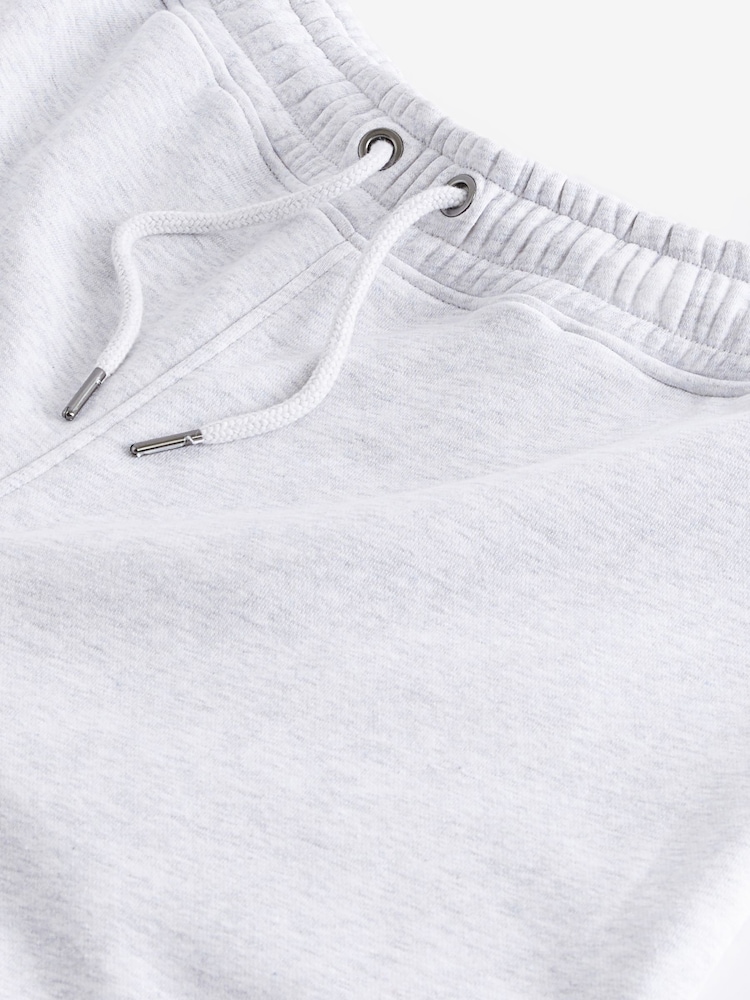 Light Grey Oversized Cotton Blend Cuffed Joggers - Image 9 of 9