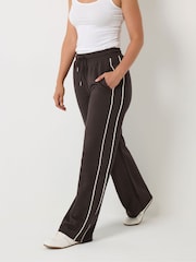 Marrón - Long Tall Sally Piped Wide Leg Joggers - Imagen 2 de 6