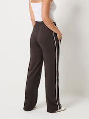 Marrón - Long Tall Sally Piped Wide Leg Joggers - Imagen 4 de 6