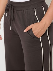 Marrón - Long Tall Sally Piped Wide Leg Joggers - Imagen 5 de 6