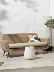 MADE.COM Natural Jonah Garden 3 Seater Sofa Polyrattan - Image 1 of 7