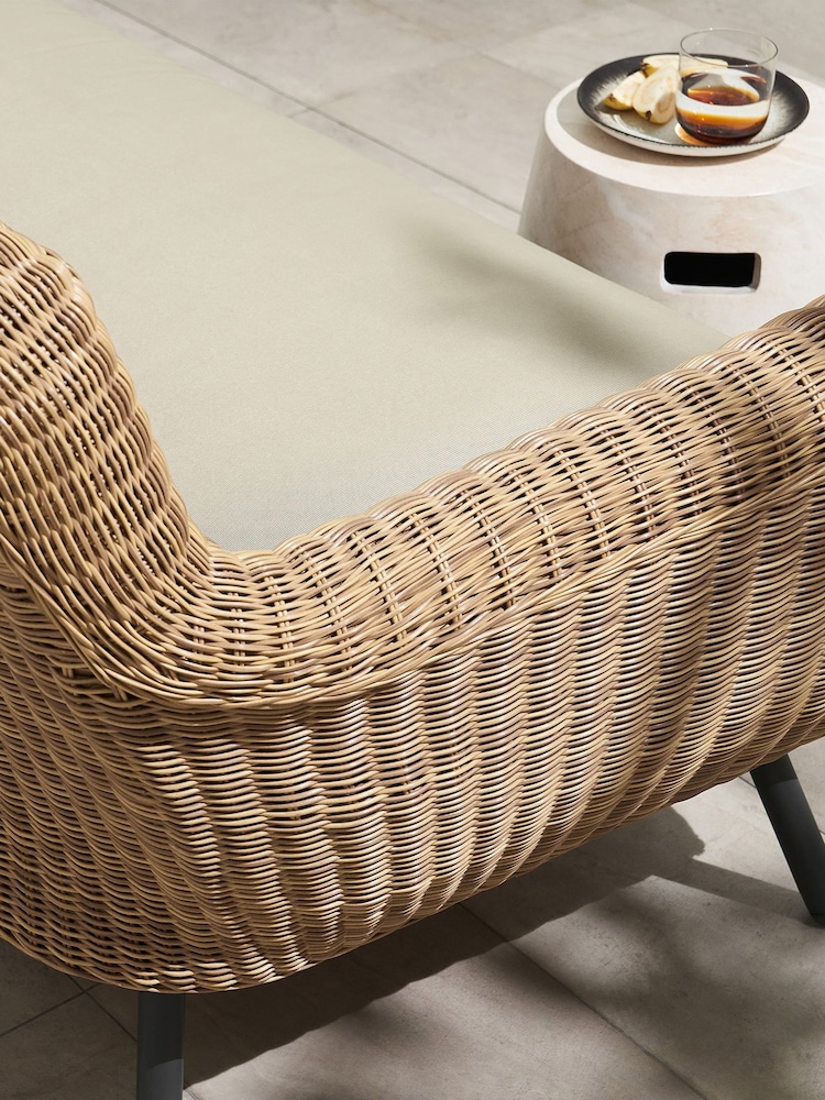 MADE.COM Natural Jonah Garden 3 Seater Sofa Polyrattan - Image 2 of 7