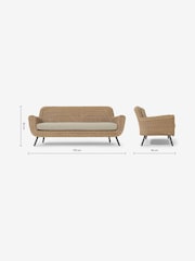 MADE.COM Natural Jonah Garden 3 Seater Sofa Polyrattan - Image 6 of 7