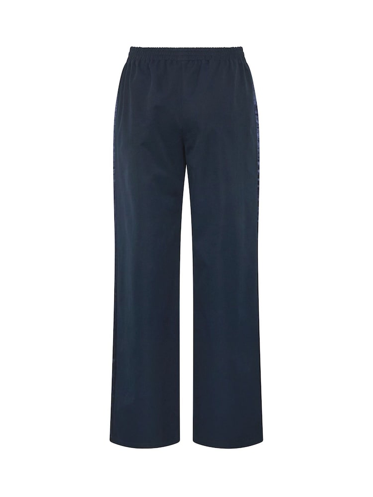 Long Tall Sally Blue Satin Stripe Wide Leg Trouser - Image 6 of 6 Long Tall Sally Blue Satin Stripe Wide Leg Trouser - Image 6 of 6