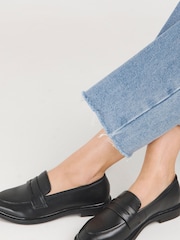 JD Williams Black Classic Penny Loafers In Wide Fit - Image 3 of 4