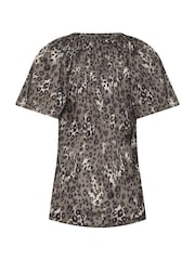 Long Tall Sally Brown Satin Sequin Top - Image 10 of 10