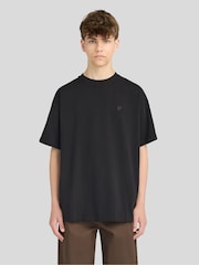 Lyle & Scott Black TONAL Heavy Weight Relaxed T-Shirt - Image 1 of 6