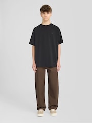 Lyle & Scott Black TONAL Heavy Weight Relaxed T-Shirt - Image 3 of 6